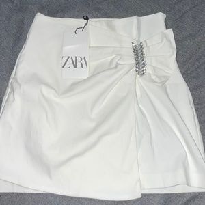 Zara jeweled mini skirt